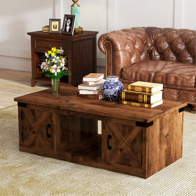 48 Inch Coffee Table, Brown