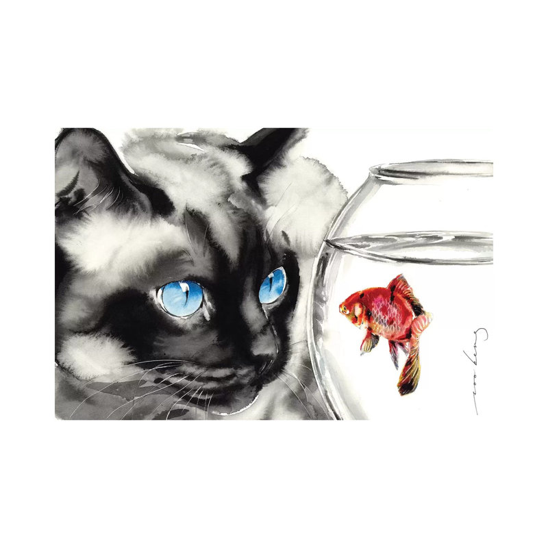 Yin And Yang IV by Soo Beng Lim - Wrapped Canvas Painting, 20.32 cm H x 30.48 cm W