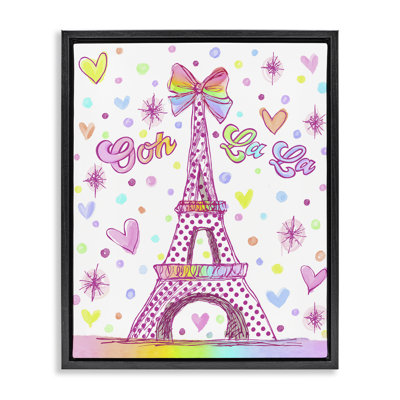 Cadre flottant Tour Eiffel Bright Bright, design par Jess Stempel