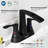 Centerset 2-Handle Waterfall Bathroom Sink Faucet With Pop-Up Drain-101432484
