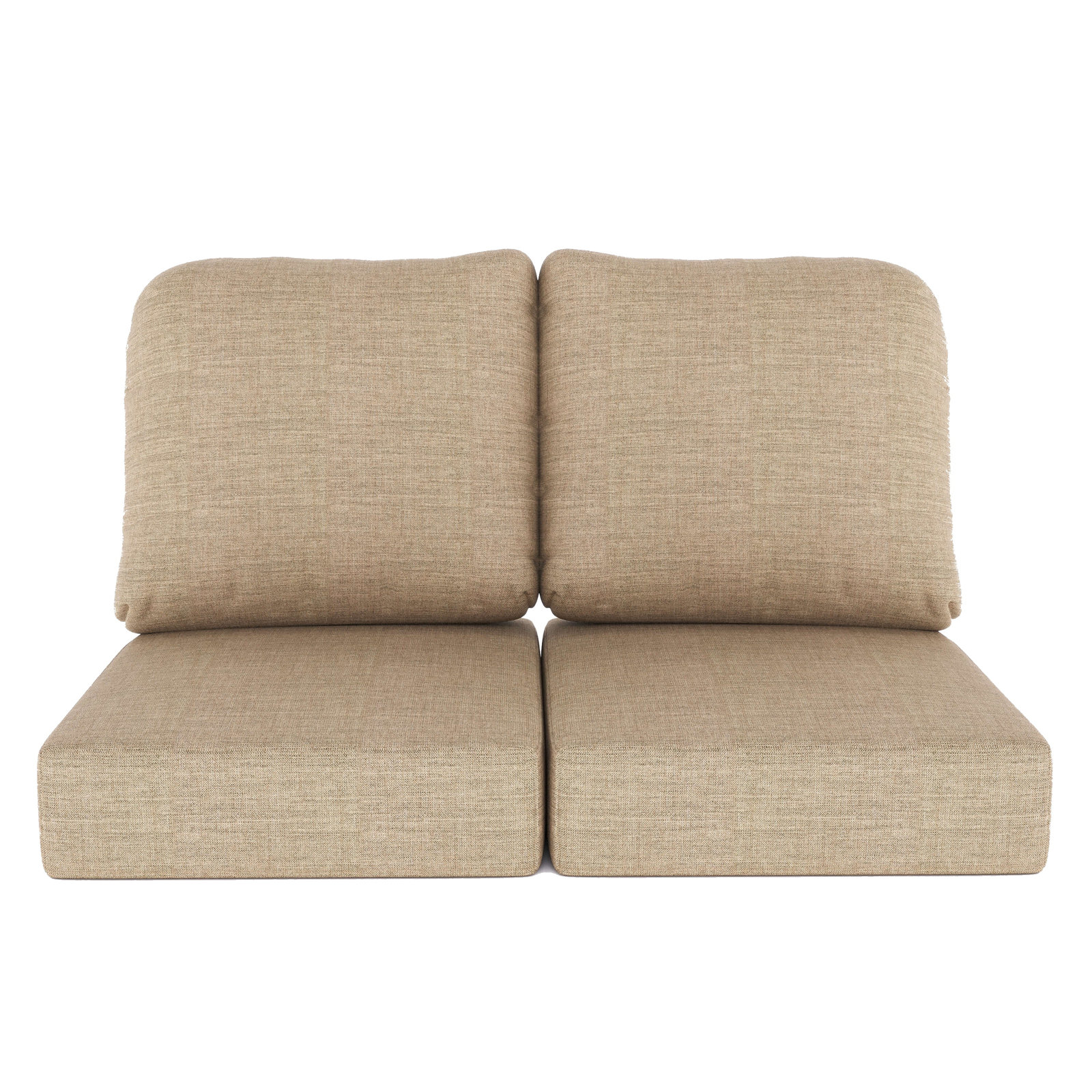 Amala 22" Sunbrella® Seat and Back Cushion, Cast Ash Sunbrella® Plainweave