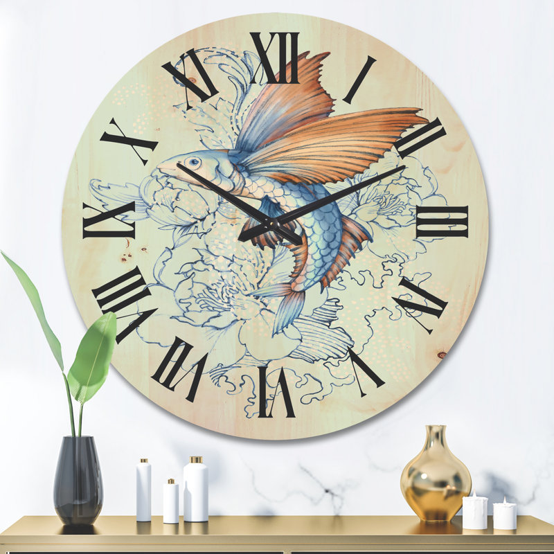 Horloge murale en bois, Grand