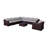 Biles Wicker Fully Assembled 7 - Person Seating Group with Cushions-143425727