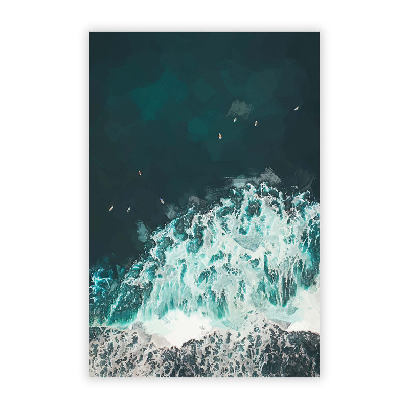 Surfers Waiting For Waves In Bali - No Frame Print, 42 cm H x 29.7 cm W