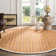 Neta Natural Fiber Hand Woven Jute Striped Rug