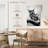 Brampt Owl Looking Black And White-108364705