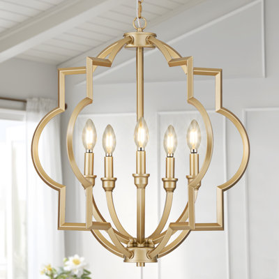 Luminaire suspendu de style campagnard 5 lumières, lustre rustique en globe 22 "pour îlot de cuisine
