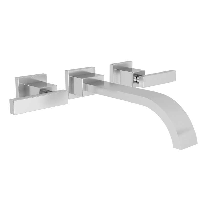 Secant Wall Mount Bathroom Faucet, Polished Chrome