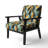 Subtle Leaves In Minimalism - Upholstered Floral & Pattern Accent Arm Chair
