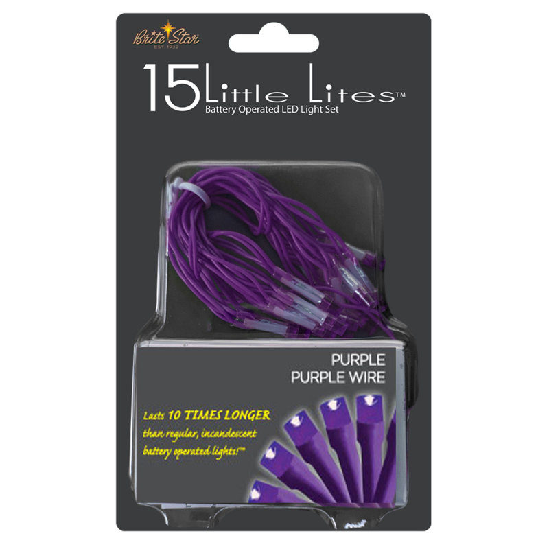 15 guirlandes de lumières, Mauve