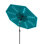 Parasol de patio à énergie solaire de 10 pi, parasol de table de protection contre les rayons UV avec 40 lumières DEL et système d'inclinaison à bouton poussoir et système de levage à manivelle pour jardin / pelouse / terrasse / cour / piscine