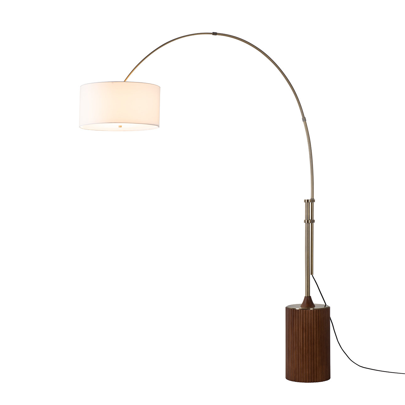 Tambo 92" Walnut Floor Lamp, Dark Walnut