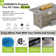 Rectangle Propane Smokeless Fire Pit Table with Hidden Fuel Tank