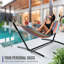Double Adjustable Cotton Hammock with Stand-678375463