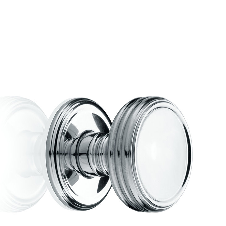 Poignée champignon Studio, Chrome brillant, H 0,87 po x l 0,98 po x P 0,98 po