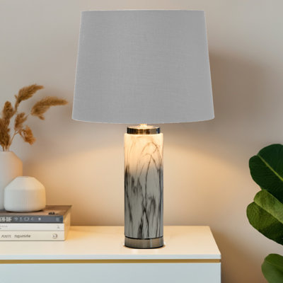 Alisander MARBLE EFFECT 56cm Table Lamp