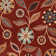 Adderley Floral Merlot Area Rug
