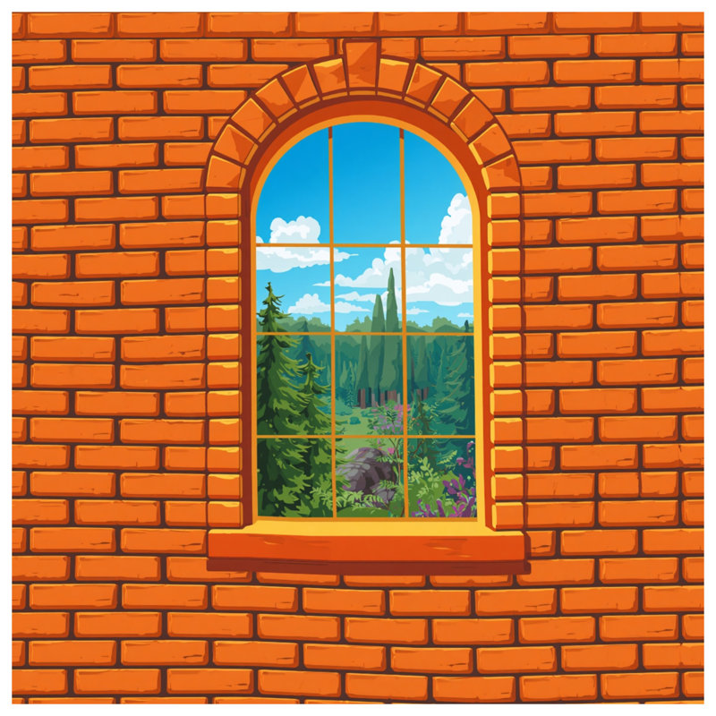 Rideaux de douche Brick Wall, L 70 po x H 93 po
