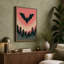 Bat Over City Heart Modern - Wrapped Canvas-1593578922-1593578925