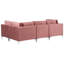 Anaja 4 Seater Velvet Corner Sectional-959242437-959242442