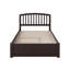 Florio Solid Wood Platform Bed with Footboard and Trundle-140254008-140254013