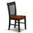 5 Piece Modern Dining Table Set Includes a Rectangle Wooden Table with Butterfly Leaf and 4 Kitchen Dining Chairs, Black & Cherry