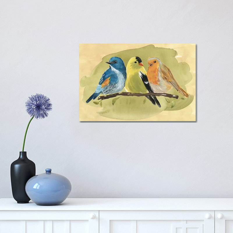 Bird Perch I 1 Piece Wrapped Canvas Wall Art, 30.48 cm H x 45.72 cm W
