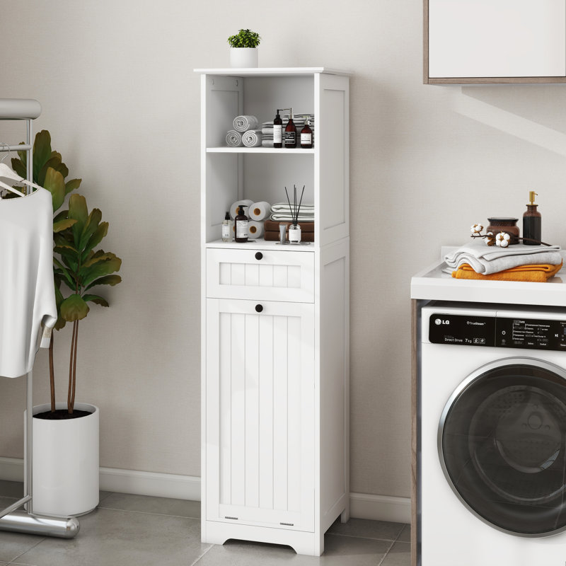 Armoire de trieuse à lessive blanche Space