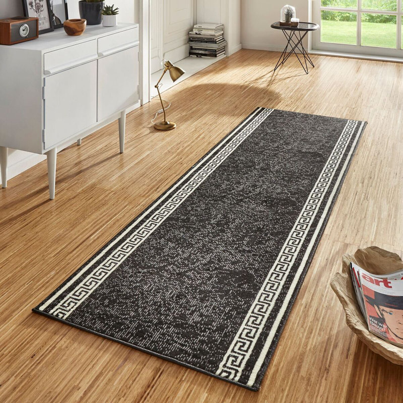 Basic Black Rug, Runner 80 x 450 cm