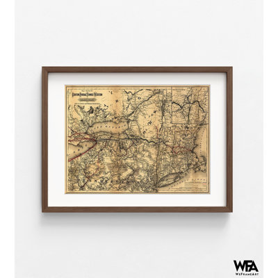 Boston Hoosac Tunnel and Western Rail 1881, Massachusetts, impression de carte antique, idée de rénovation de salon, art mural de Boston, carte des chemins de fer