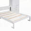 Lit escamotable double avec casiers et armoires-117599842