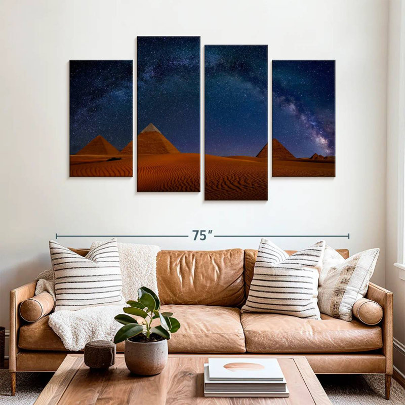 Adella Starry Sky Over Giza Pyramids, 42" H x 68" W