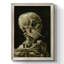 «Skull of a Skeleton with Burning Cigarette», reproduction d'un seul cadre photo sur toile-88101666