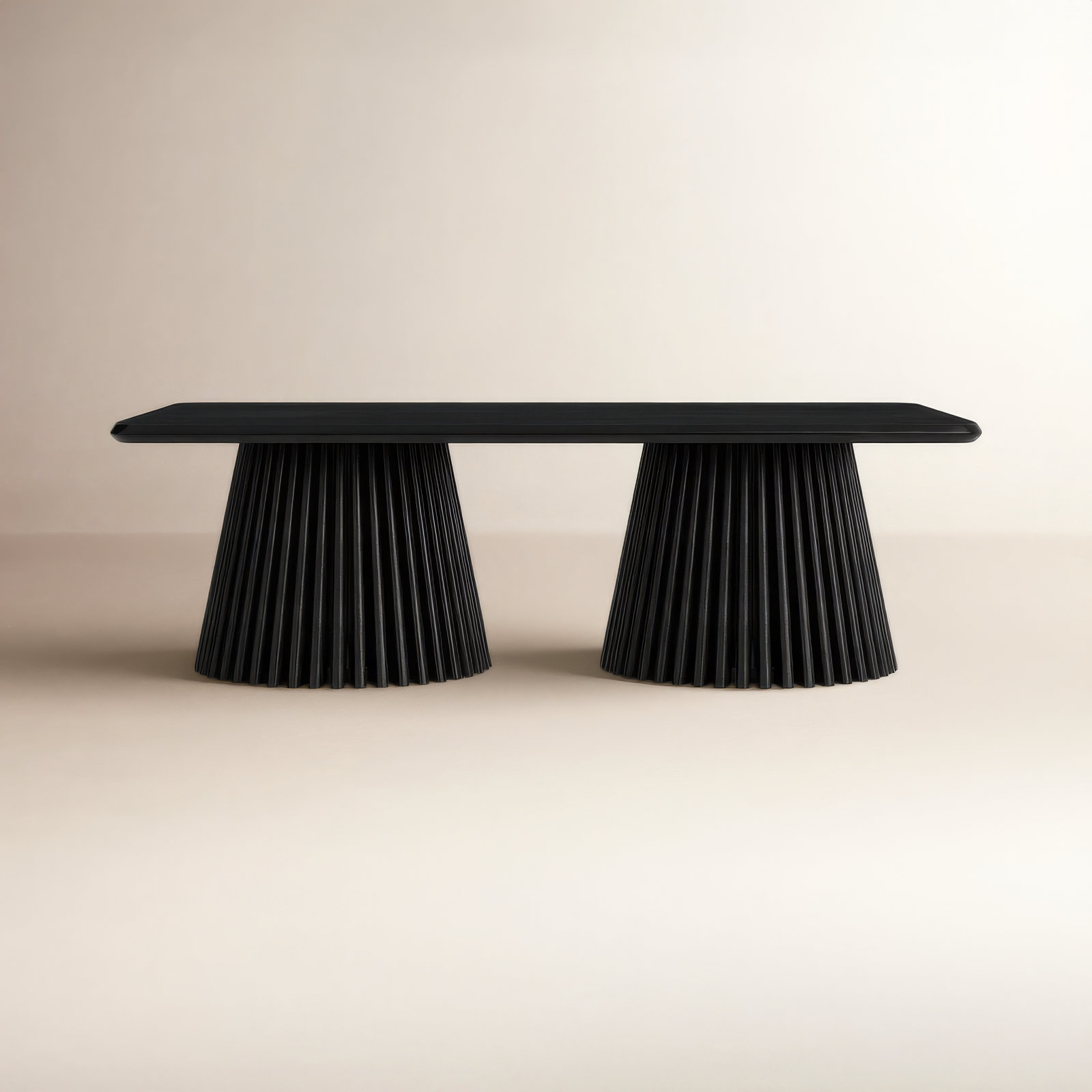 Roanne Solid Wood Single Coffee Table, Black