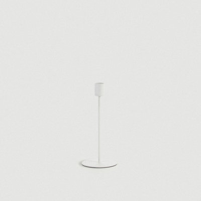 White Doric Candle Holder - Medium