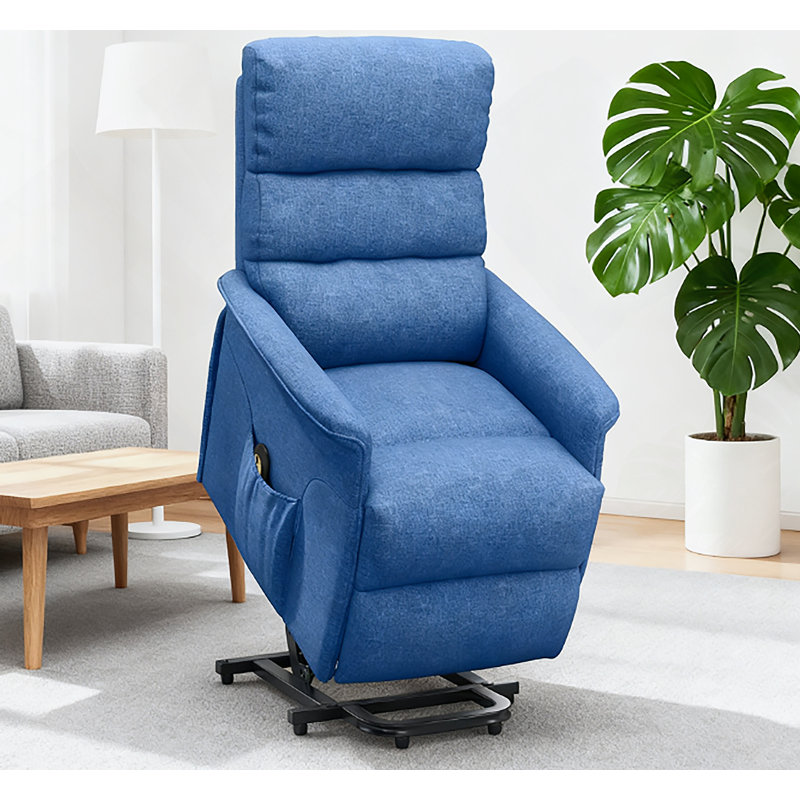 Fauteuil inclinable électrique avec télécommande, Bleu très foncé
