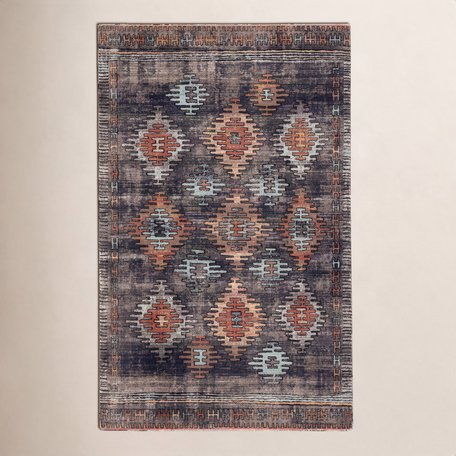 Halstead Multi Moroccan Outdoor Rug, Rectangle 8'10" x 12'