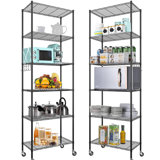Luanni 21.26'' W Metal Height -Adjustable Shelving Unit