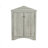 Oak Triangle Bathroom Storage Cabinet With Adjustable Shelves, Freestanding Floor Cabinet For Home Kitchen