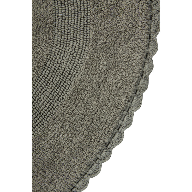 Tapis pour salle de bain réversible 100% coton Jarris, Gris