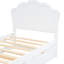 Lit plateforme simple en bois avec tête de lit et lit gigogne confortable-1842124287