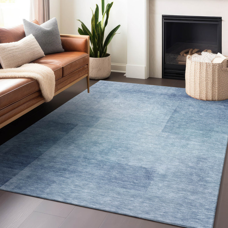 Tapis d'intérieur / extérieur bleu Belvara , 5' x 7'6"