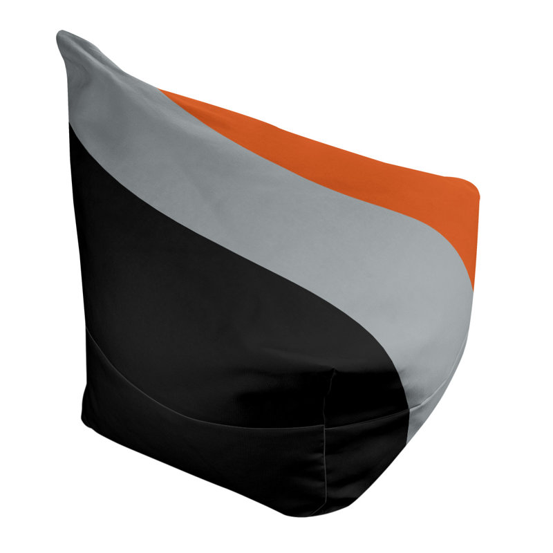 Fauteuil à billes Washington, Noir / gris / orange, 42 po x 38 po x 31 po