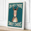 Sweet Cheeks Donkey Retro - Wrapped Canvas-1000120737-1000120751