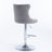 Felder Swivel Velvet Bar Stools with Adjustable Height-111647362-111647363