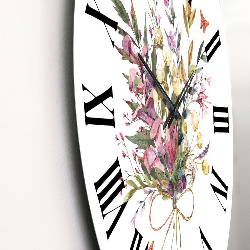 Arrangement floral rétro avec fleurs sauvages, Surdimensionné