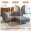 2 Seater Corduroy Corner Sofa -1487976464