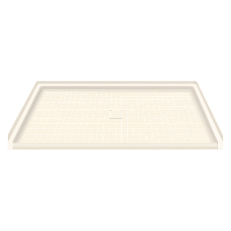 Base de douche 39,5" x 37,75" à simple seuil, Camée