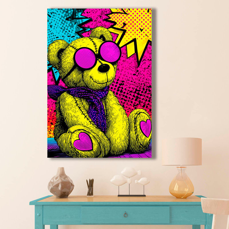 Peinture décorative sur toile, 17.7" H x 27.6" W x 1.1" D 
