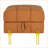 Ottoman Anti-Scratch Leather Storage Bench, Pet-Friendly Entryway | Golden Steel Legs | Orange | Gold | Metal-1651979834